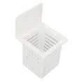 thumbnail image 4 of Estante de drenaje para baño, plástico adhesivo, impermeable, pequeño organizador de cesta de ducha de pared, 4 of 14