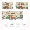 thumbnail image 2 of Yayeee Pillowcase Standard Size Set of 2 Satin Wrinkle Resistant Envelope Pillow Case, Beige Cats Reading, 2 of 8