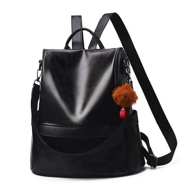 Lightweight School Backpack For Teens - Black Medium Size Bookbag For College And High School
