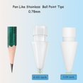 thumbnail image 4 of 2pcs Pencil Tips Fits For Apple 2nd Gen Ipad Pro Pencil ,no Wear Out Fine Point Precise Control Apple Pen Tip,longer Tips High Strength Material ,whit, 4 of 4