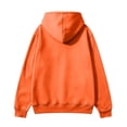 thumbnail image 4 of Men Full Zip Up Hoodie Sweatshirt Long Sleeve Drawstring Hood With Kangaroo Pocket Soft Fleece Casual Workout Streetwear Hooded Jacket Tops Saffron S, 4 of 7