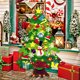 thumbnail image 4 of 100x70cm 3D fieltro árbol de Navidad DIY pegatina con luz Navidad hogar Bar decoración Tmvgtek Oficina Multiescena Multifunción, 4 of 9