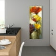 thumbnail image 2 of Fleurs Orange et Jaunes - Toile 16"x48 Pouces - Impression à la Demande, 2 of 5