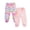 A, variant on 2-Pack Unisex Toddler Baby Jogger Pants with Elastic Cuffs 100% Cotton Bottoms For Baby Boys & Girls Size 0-24M