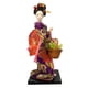 thumbnail image 2 of Muñecas Geisha japonesas étnicas, estatuilla de dama oriental, muñeca Geisha asiática de estilo vintage para decoración de mesa, estante para el hogar Estilo F, 2 of 8
