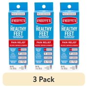 (3 pack) O'Keeffe's Healthy Feet Pain Relieving Foot Cream with Lidocaine, 3oz Tube