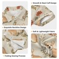thumbnail image 3 of Dailycode Small Short Sleeve Button Down Shirts Corgi and Red Flower Casual Shirt 3-10 Years, 3 of 9