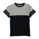 thumbnail image 1 of Ecko Unltd. Camiseta básica con mangas a rayas en bloque de color para mujer, negro, XXL, 1 of 1