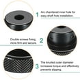 thumbnail image 4 of Uxcell Aluminum Alloy Handwheel 50mm OD 8mm Bore Machine Tool Hand Wheel for Milling Machine Lathe, Black, 4 of 6
