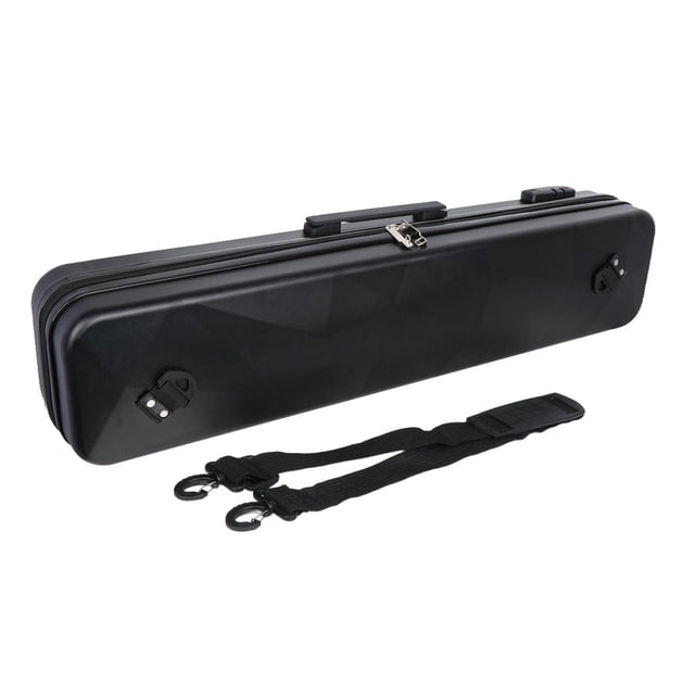 Langgg Étuis de Queue de Piscine 1/2 Sac de Club Étui Rigide Imperméable Argenté Standard Rangement PVC Snooker Noir Verrouillable 85x12x18cm