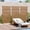 Brown, variant on MAYEERTY 59x30 Gray Outdoor Natural Privacy Panel Screen, 5 Piece Set Natural Folding Divider for Backyard and Garden