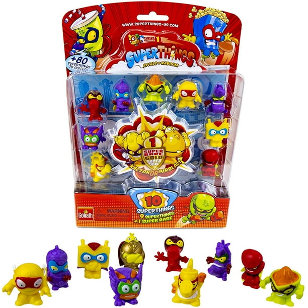Supperhings Series 1 - Pack Blister (10) de Goliath - Contiene 9 Superthings y 1 Super R SuperThings SuperThings