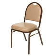 thumbnail image 3 of Hampden Furnishings Celia Collection Vinyl Banquet Chair, French Beige, Pack of 2, 3 of 4