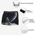 thumbnail image 4 of Fotbe Astronaut Standing In The Moon Men’s Total Support Pouch Boxer Briefs, X-Temp Cooling, Moisture-Wicking Underwear, Regular, Long-leg and Trunk-Large, 4 of 6