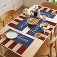 thumbnail image 5 of 4th of July Placemats Set of 12 Vintage Independence Day Sunflower Place Mats Indoor Wipeable Table Mats Washable Cloth Dining Table Placemats for Kitchen Holiday Party Home Decor 13x19 Inch, 5 of 9