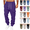 Style2-Purple cargo sweatpants for men, variant on ersvoioy Mens Cargo Sweatpants Athletic Tapered Fit Drawstring Elastic Waist Joggers with Pockets Casual Solid Workout Running Trousers for Outdoor Mint Green XXL