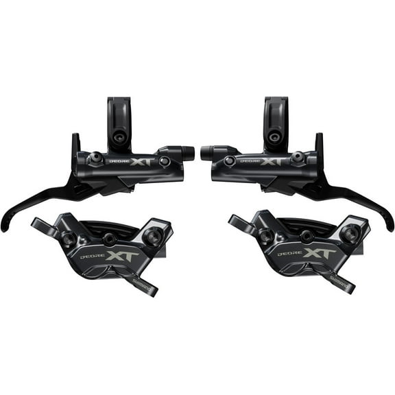 Shimano Deore XT M8200/8220 Disc Brake Upgrade Kit - Right and Left BL-M8200 Levers, Post Mount, Front and Rear BR-M8220