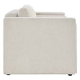 thumbnail image 3 of Loveseat Sofa Couch, Ivory White, Fabric, Living Kitchen Cafe Bistro Hospitality Restaurant, Modern Contemporary HB34796, 3 of 9