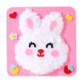 thumbnail image 1 of Daily Mix Store Embroidery Doll Set, Cartoon Animal Punch Needle Fabric Patterns Needle Kit, Poking Sewing Carto for Beginner, First Kit, 1 of 9