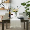 thumbnail image 3 of Camino de Mesa DII 33x183 cm Algodón Off-White con Flecos, 3 of 8