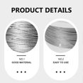 thumbnail image 2 of Fishing Wire Line Steel Wire Rope for Outdoor Use 1Set with Sleeves, 2 of 5