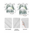 thumbnail image 6 of Forest Green Ombre Kitchen Curtains Sets 24 Inch Length with Valance, Watercolor Trees Sage Green Swag Valances and Tiers Curtain Set Drapes Swag Curtains for Living Room, Bathroom, Bedroom, Cafe, 6 of 6