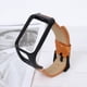 thumbnail image 4 of EeaseMX Correa de reloj de cuero con hebilla chapada en acero inoxidable, compatible con TOMTOM Runner 3 (marrón), 4 of 7