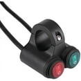 thumbnail image 5 of Interruptor de motocicleta, Qiilu 22 mm Interruptor de manillar universal Freno de motocicleta Faros antiniebla Bocina Interruptor de botón de control dual(A) RV, 5 of 5