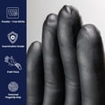 thumbnail image 2 of Guantes Adenna Dark Light de nitrilo, 9 mil, talla XL, negros, 900 unidades, 2 of 7