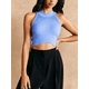 thumbnail image 2 of Blusa Crop Cuello Halter Canale Diseño Elegante y Comodidad, 2 of 5
