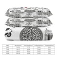 thumbnail image 2 of 3 Pcs Soft Bedding Set, Includes 1 Duvet Cover with Zipper And 2 Pillow Shams,Paris Sketch Hand Drawn Queen(90"×90"), 2 of 8