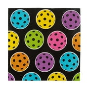 Fun Express 6 1/2" Pickleball Party Disposable Paper Luncheon Napkins - 16 Count