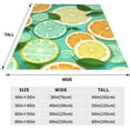 thumbnail image 3 of Lemon Blanket Soft Cozy Throw Blanket Fluffy Flannel Fleece Blanket For Sofa, 3 of 9