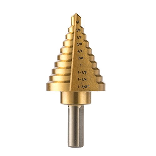 CO-Z 10 Sizes Titanium Step Drill Bit 
