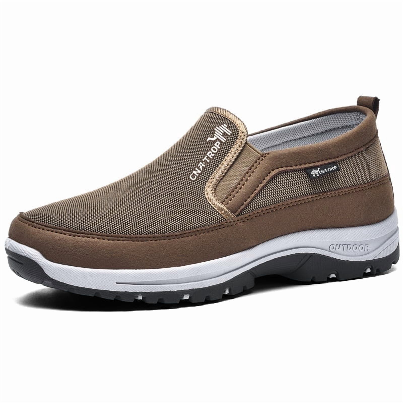 CNA.TROP Men's Slip on Casual Shoes Lightweight Breathable Anti-Slip Walking Shoes, Outdoor Hiking Shoes