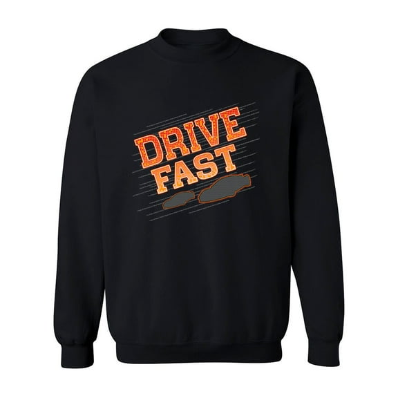 Fast Driver Sweatshirt Men - Men Sweatshirt, Black, 3XL
