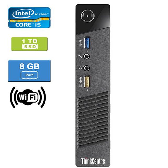 Remis à Neuf : LENOVO M93 TINY Intel Core i5-4570T 2,90 GHz, 8 Go, 1 To SSD, Win 10 Pro