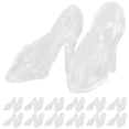 thumbnail image 1 of 60 pares de zapatillas de cristal transparentes decoraciones de escritorio delicadas exquisitas mini zapatos accesorio para el hogar, 1 of 4