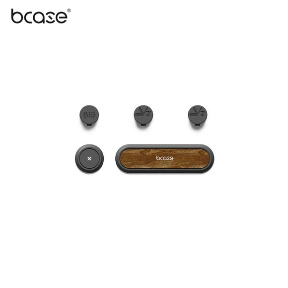 New bcase TUP2 Walnut Wood Magnetic Absorption Cable Organizers Clip Desk Computer Cable Clips Wire Holder Desktop USB Cord Management
