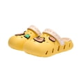 thumbnail image 7 of Huowey Summer Toddler Girls Clogs Garden Shoes Cute Cartoon Animal Graphic Lightweight Non- Tole Breathable Water Sandals Outdoor Beach Pool Soft Casual Footwear Slipper,Yellow,9-10 Years, 7 of 7
