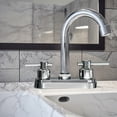 thumbnail image 6 of Bathroom Sink Faucet 4inch 2 Handles Centerset Suit for 2 or 3 Mounting Holes, for Bathroom Vanity Lavatory RV Hot and Cold Mixer Tap, Chrome, 6 of 11
