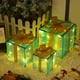 thumbnail image 1 of Juego de 3 Cajas de Luz Led Navideñas: Cajas de Regalo con Control Remoto y Luces Multicolor para Decoración Navideña En Interiores y Exteriores., 1 of 7