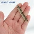 thumbnail image 4 of Uxcell Small Piano Hinge Mini Jewelry Box Hinges with Screw for Jewellery Wooden Box Bronze Tone, 4 of 7
