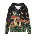 thumbnail image 3 of Puliio Crow And Rose Print Full Zip Hoodies for Women Gothic Long Sleeve Sweatshirt Jacket with Kangaroo Pockets, 3 of 4
