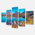 thumbnail image 2 of Lago Rienza Ursprung Panorama - Large Seashore Canvas Art Print, 2 of 3