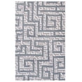 thumbnail image 2 of Modway Nahia Geometric Maze 5' x 8' Area Rug in Gray and Blue, 2 of 6