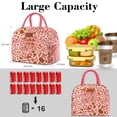 thumbnail image 2 of Bolsa Térmica Coobiiya para Mujer/Hombre Reutilizable con Diseño Leopardo Rosa, 2 of 8