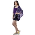 thumbnail image 3 of Moomaya Open Front Printed Shrug Printed Kimono Sleeve Beach Cover Up For Women, 3 of 5