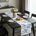 thumbnail image 2 of White Blue Spring Floral Table Runner 72 Inches Long, Summer Birds Botanical Kitchen Coffee Dining Table Decoration for Home Party Birthday Wedding Home Decor 18x72 Inches, 2 of 8