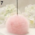 thumbnail image 1 of HEVIRGO Soft Faux Rabbit Fur PomPom Keychain Handbag Cell Phone Pendant Charms Key Ring, 1 of 10